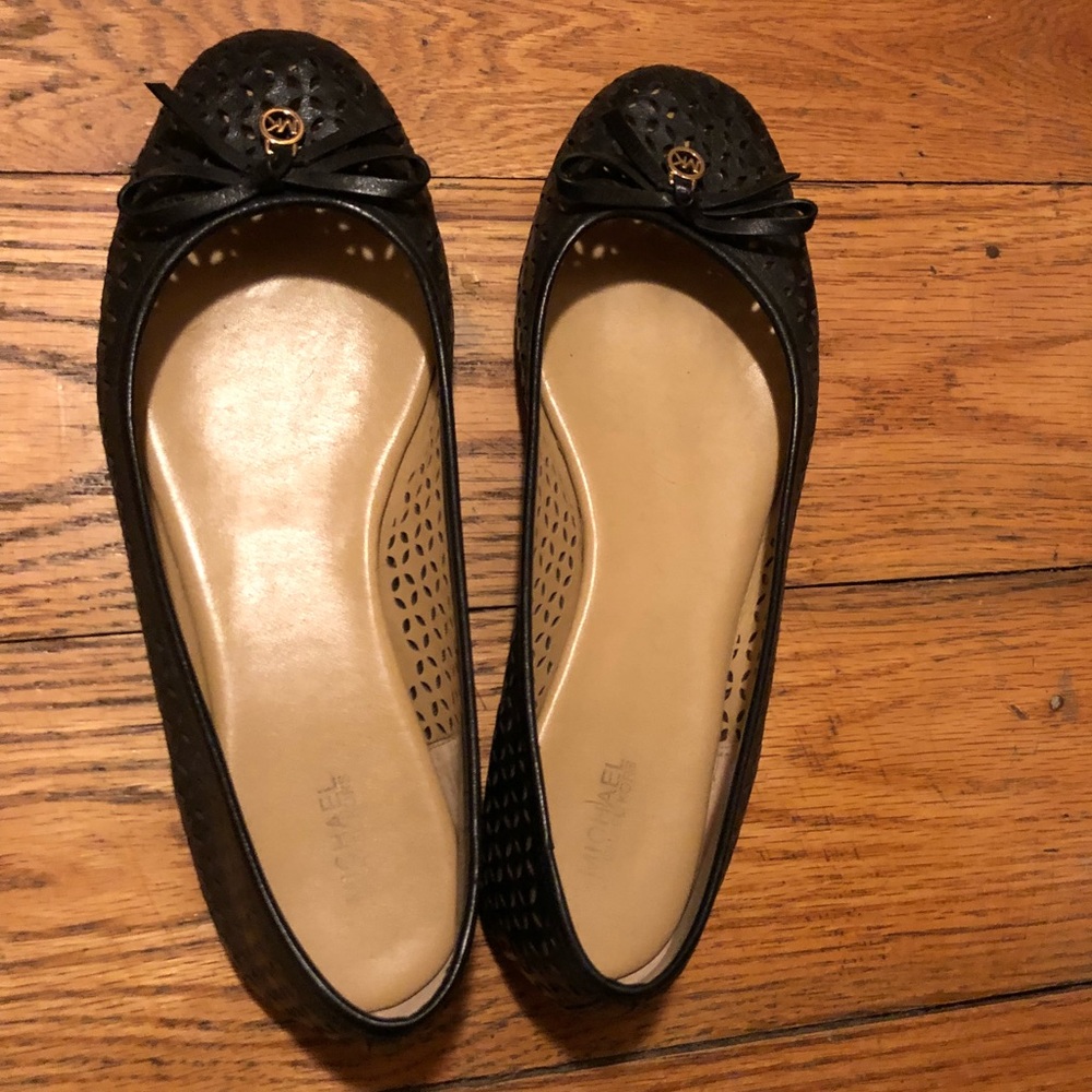 Black Michael Kors Ballet Flats